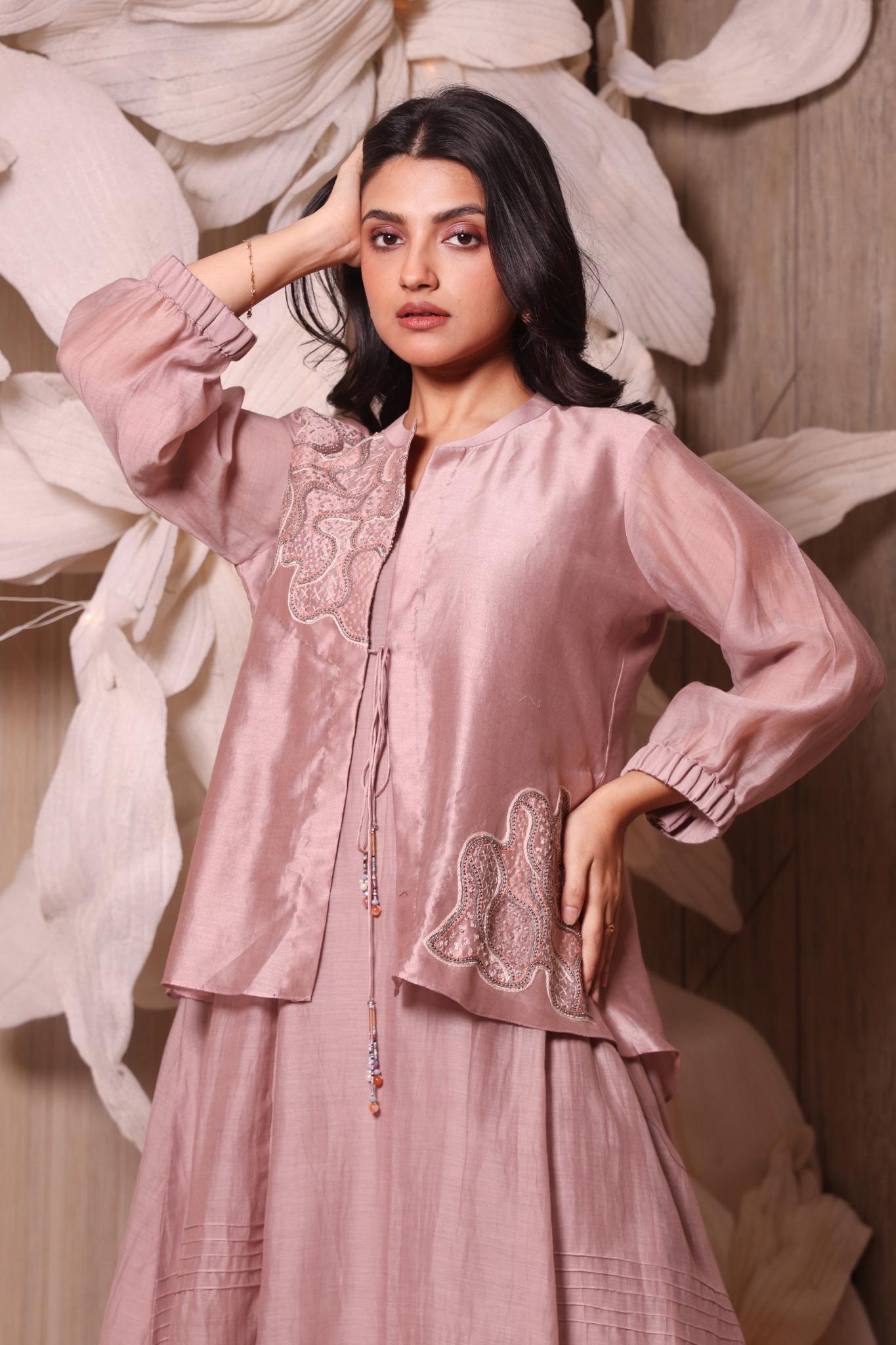 Cadbury Pure Chanderi Tunic Set