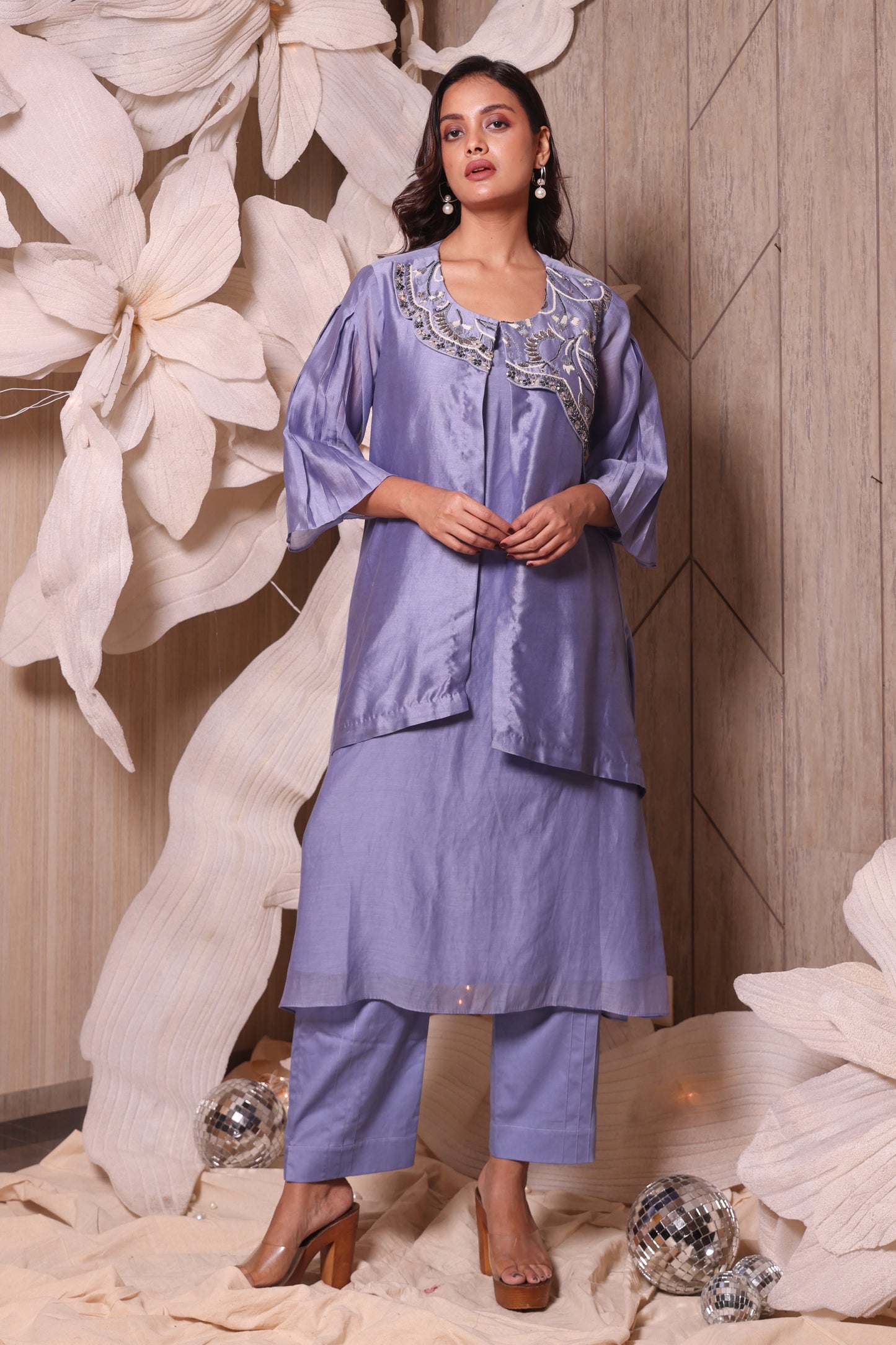 Pure Chanderi Tunic Set
