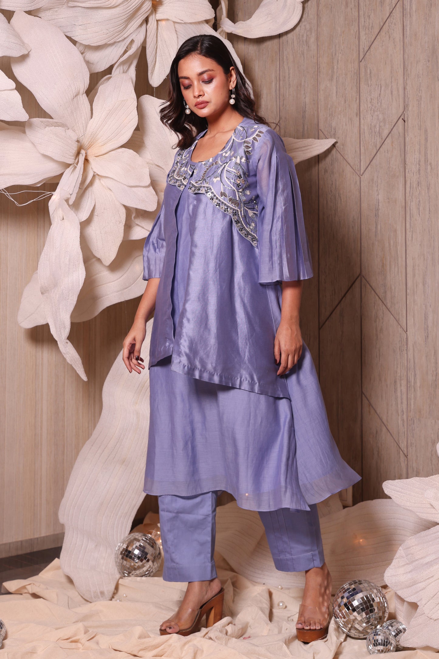 Pure Chanderi Tunic Set