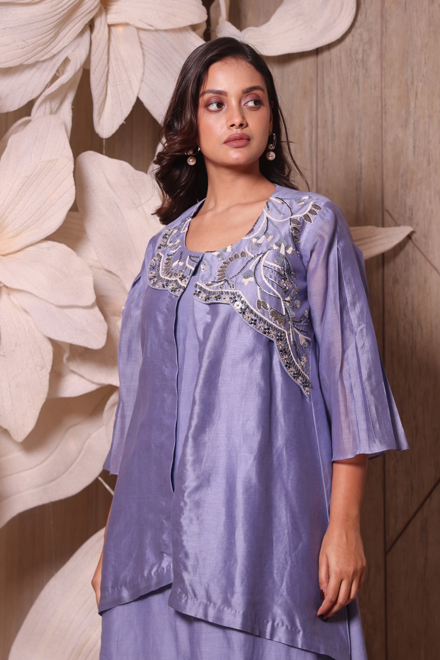 Pure Chanderi Tunic Set