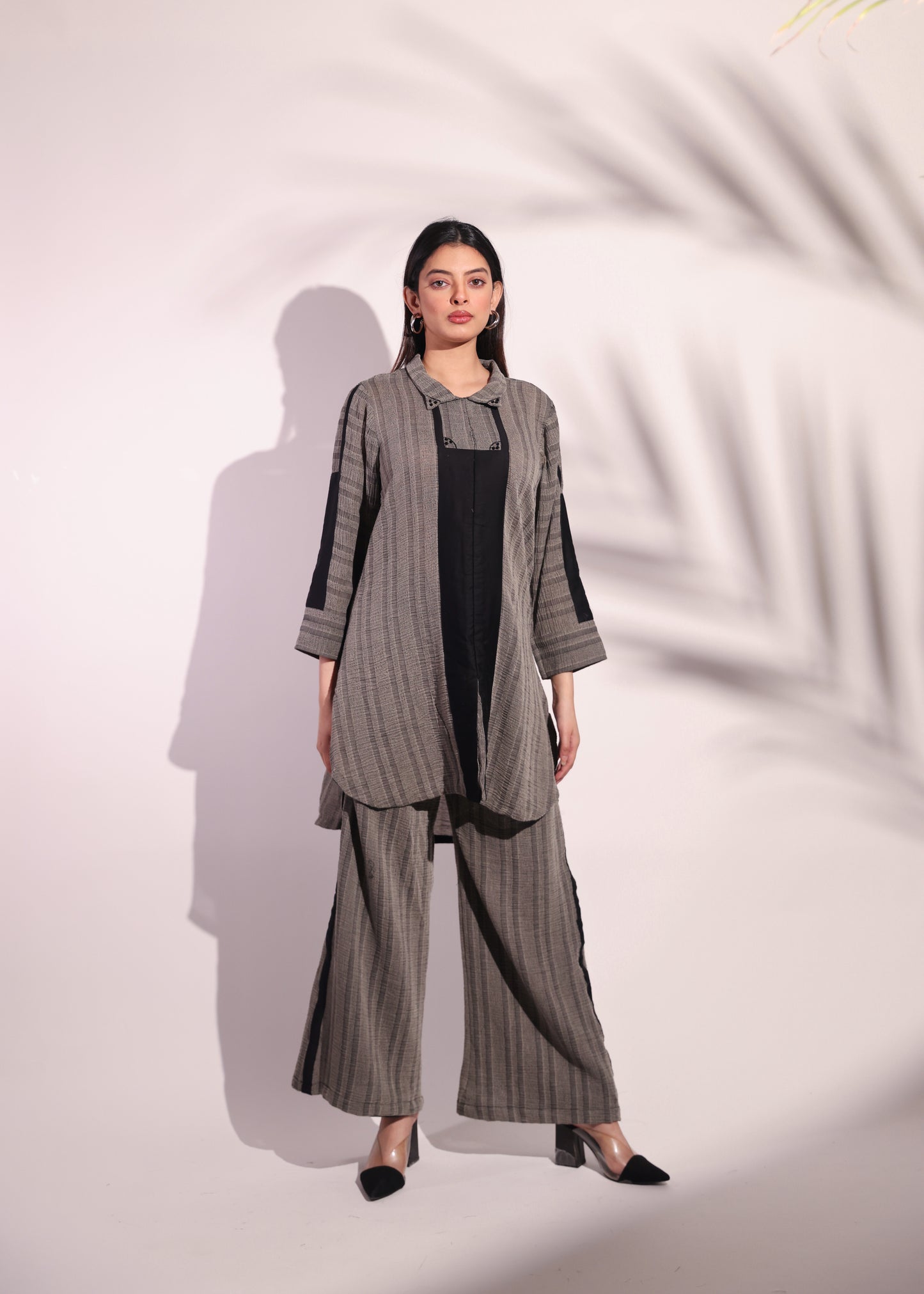 EARTHEN BEAD-EMBELLISHED CO-ORD SET