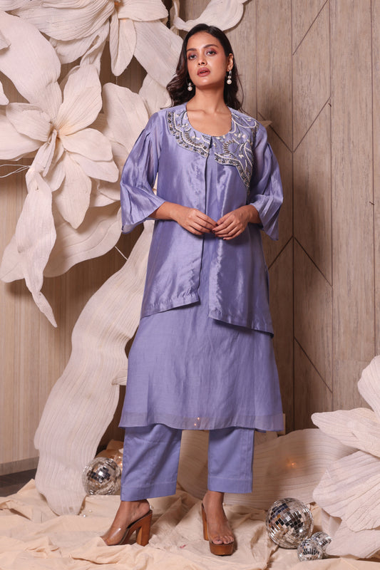 Pure Chanderi Tunic Set